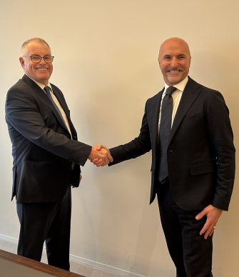 Sappi Limited CEO Steve Binnie and UPM President & CEO Massimo Reynaudo following the announcement of the proposed 50/50 Joint Venture.